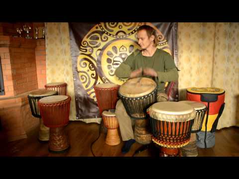 Звучание джембе 14 дюймов.