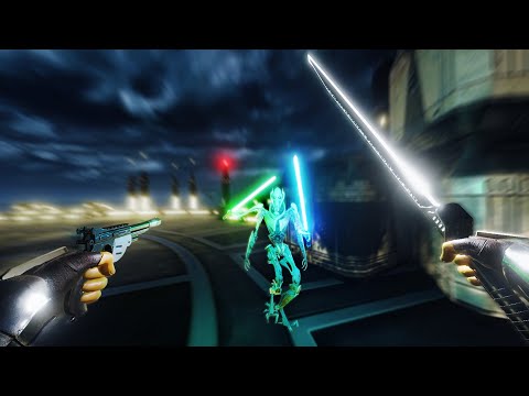 Mandalorian vs Grievous in Virtual Reality...