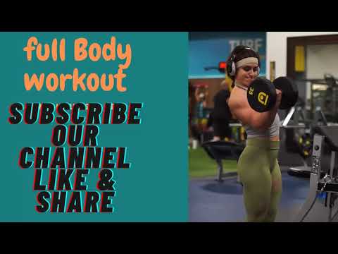 MUSCLE GIRL SUPER POWER WORKOUT MOTIVATION FIT FULL BODY