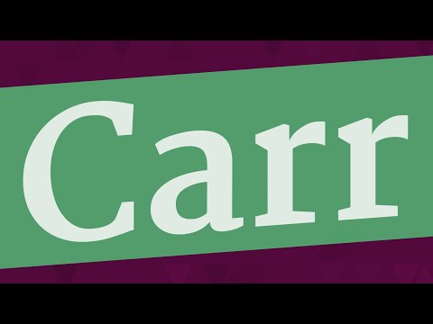 CARR pronunciation • How to pronounce CARR