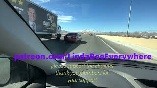 Driving Las Vegas St Rose Pkwy to N I-15 Blue Diamond Rd to 215 West and 215 East