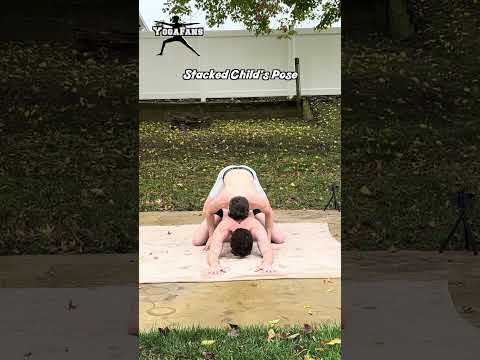 How to do Stacked Child's Pose - Yoga for Men #shorts