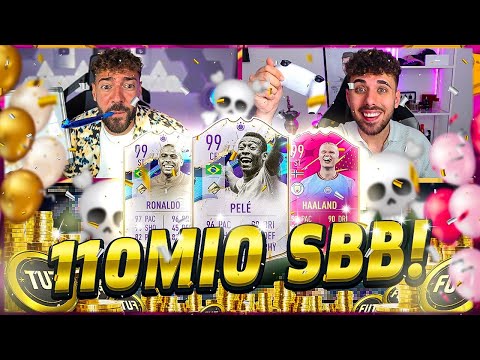 R.I.P KARRIEREENDE 🚨🚑 110 MIO COINS Squad Builder Battle ☠☠ Wakez vs kleiner Cousin !!