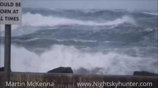 Ex-Hurricane Gonzalo Atlantic Storm - Antrim Coast N. Ireland Oct 21st 2014