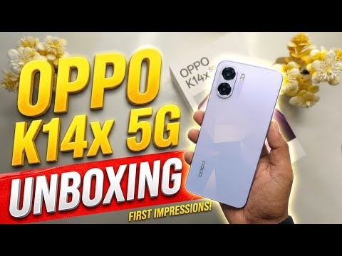 Thumbnail for OPPO K14x 5G First Look 😍 6500mAh Battery Monster | Best Budget 5G Phone? #unboxing