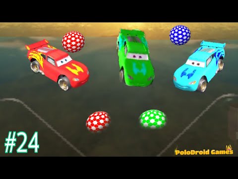 Cars 3 Fabulous McQueen Stunt Jump UnderWater#24 - Green, Red, Aqua Cars Driving Stunt (iOS,Android)