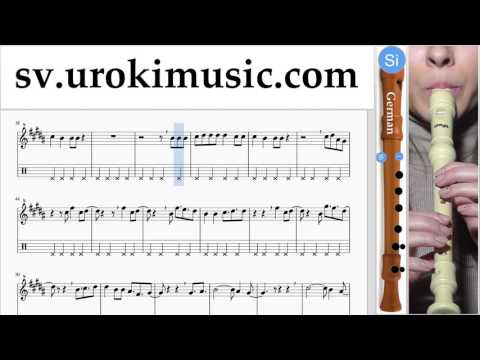 Lär Dig Spela Blockflöjt (Tysk) David Guetta, Justin Bieber - 2U Tabs Nybörjare Del 2 um-i492