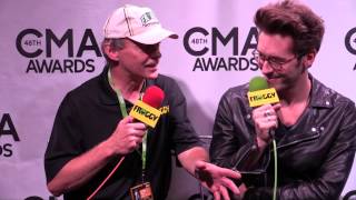 Sam Palladio at the CMA Awards with Froggy - 2014