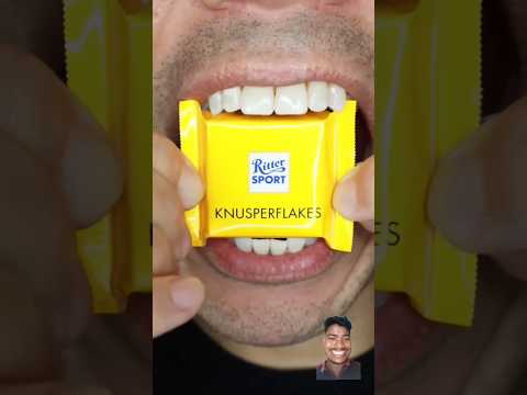 ASMR । Ritter Sports KNUSPERFLAKES #sweettoothsatisfaction #mukbang #sweet #satisfying#food