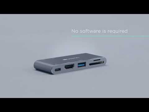Canyon Thunderbolt 3 docking station 5-in-1 DS-5 video