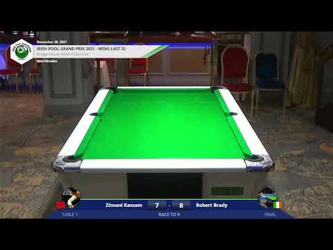 Irish Pool Grand Prix 2021 - Event 3 Finals O50, Ladies & Mens