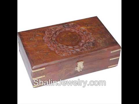 Wooden jewellery box artifacts and crafts in india