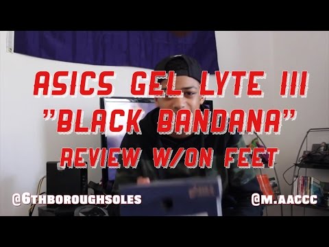 Asics Gel Lyte III "Black Bandana" Review w/ On Feet