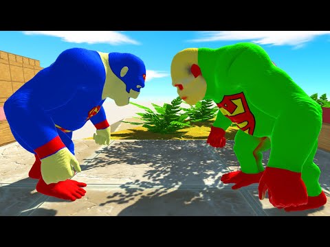 ALL SUPERMAN GORO DEATH RUN - Animal Revolt Battle Simulator New Updata 2022