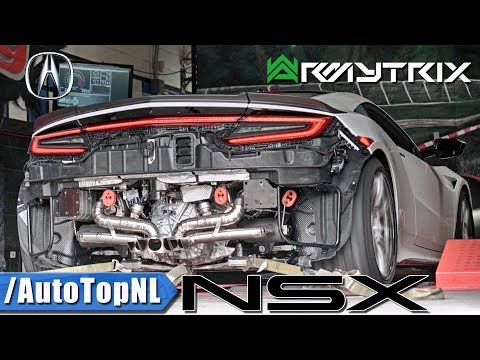 2018 Acura NSX LOUD Twin-Turbo V6 Sound w/ ARMYTRIX Titanium Exhaust – Accelerations On Dyno!