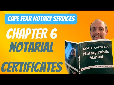 Mastering Notarial Certificates | NC Notary Public Guide