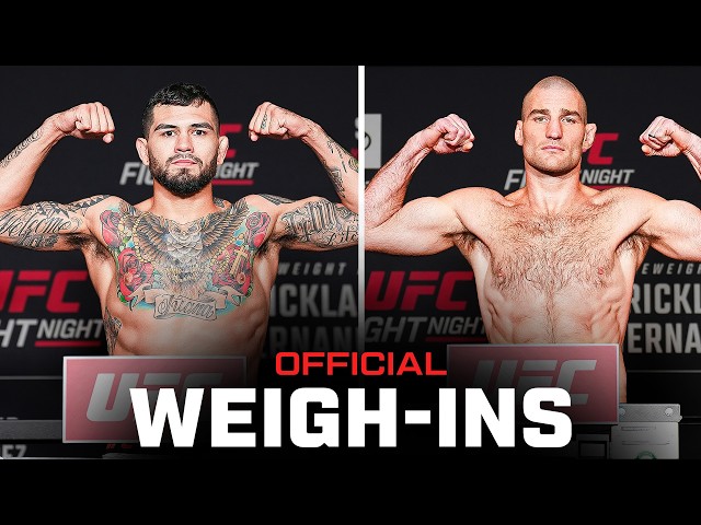 UFC Houston Weigh-Ins | Strickland vs Hernandez