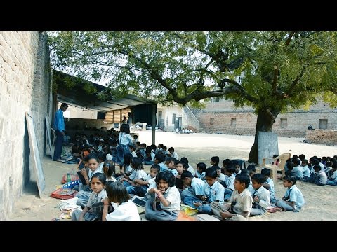 Indian Village School in worst condition.Schools in Rajasthan.Villagers kids India.rural education