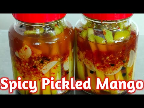 SPICY PICKLED MANGO / HOW TO MAKE PICKLED MANGO #pickledmango