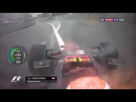 F1 2016 - R20 - Verstappen half spin save onboard Interlagos