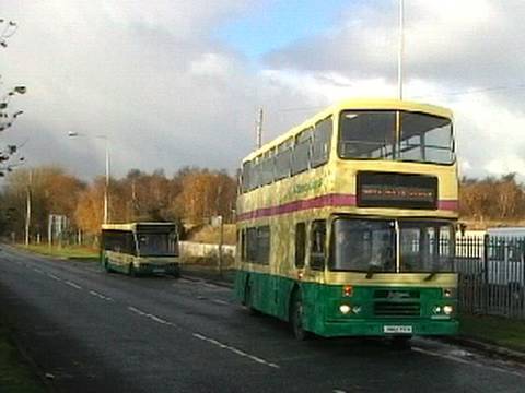 Buses and Trains in Flint - December 2009