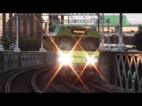 IE 8300 Class Dart Train number 8337 - Tara Street Station, Dublin