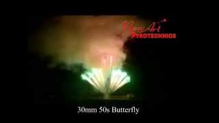 preview picture of video '2015 New-Art Pyrotechnics Cake Demo(127)-30mm 50s butterfly'