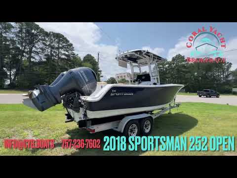 2018 Sportsman Open 252 Center Console Video