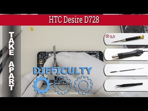 How to disassemble 📱 HTC Desire D728 (2pq8400) Take apart Tutorial
