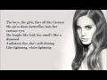 Lana Del Rey -Carmen lyrics 