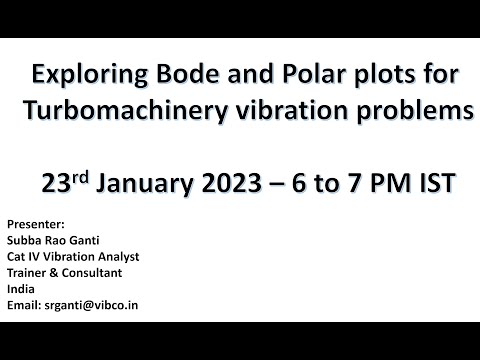 Exploring Bode and Polar Plots for Turbomachinery Analysis by S.R Ganti MCS- Summit 2024
