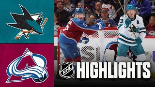 11월27일 산호세 콜로라도 NHL 하이라이트
