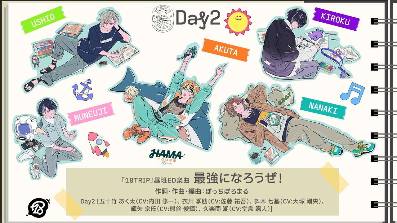 昼班ED楽曲「最強になろうぜ！」パート分け動画