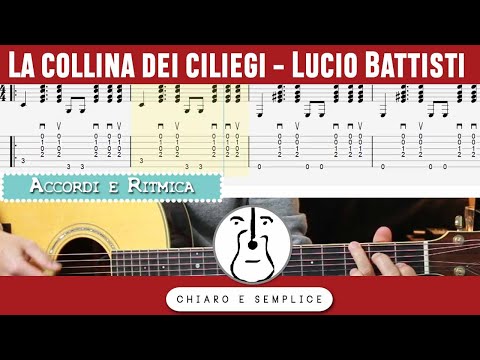La collina dei ciliegi (Lucio Battisti) - Tutorial Chitarra Tab