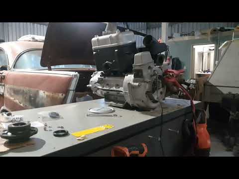 DKW F89P engine turning on the bench