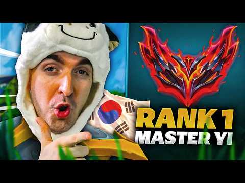 I BECAME THE RANK 1 MASTER YI IN KOREA PLAYING TOP LANE