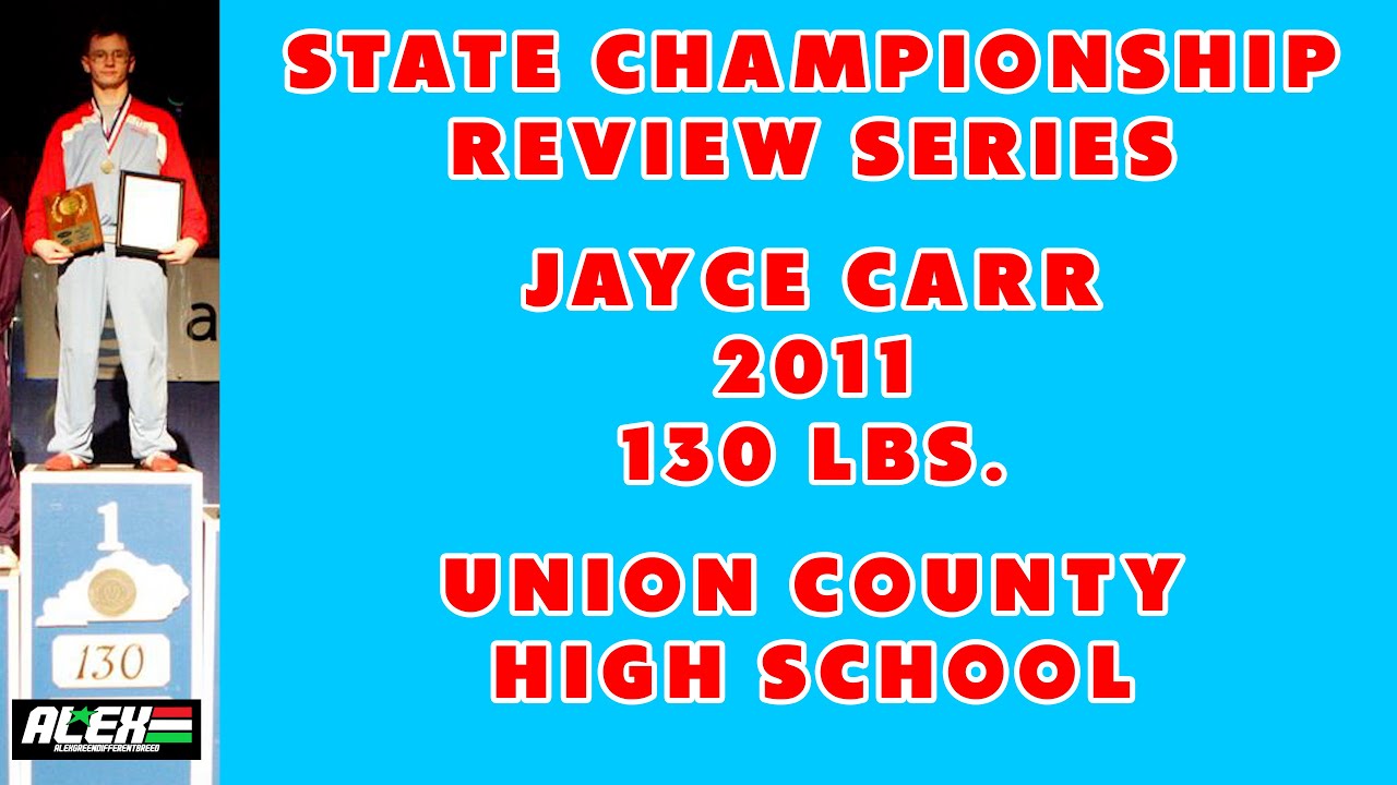 State Wrestling Championship match review w/ Jayce Carr (Union County; 2011 130 lbs.)