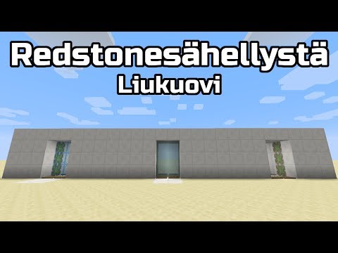 Redstonesähellystä - Liukuovi