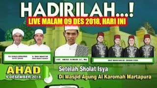 Download lagu LIVE MALAM 9 DESEMBER 2018! Ustadz Abdul Somad DI MASJID AGUNG AL-KAROMAH MARTAPURA, BANJAR KALSEL mp3