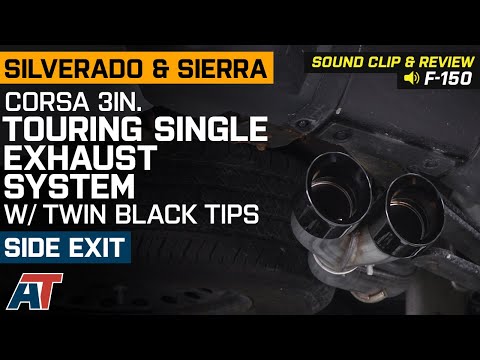 2014-2018 Silverado & Sierra Corsa 3" Touring Single Exhaust System Black Tips Sound Clip & Review