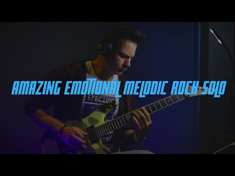 Emotional melodic rock guitar solo 