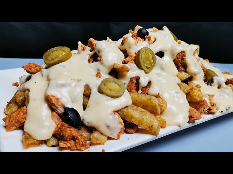 Chicken Fajita LOADED FRIES - Easy, Creamy & Tasty Iftar RECIPE!