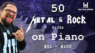 50 (!) more GUITAR Riffs on PIANO (Pt. 2) | w/ GOJIRA, ARCHITECTS, UFO, AC/DC, DIO, MESHUGGAH...