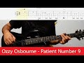 Ozzy Osbourne Patient Number 9 Guitar Lesson With Tabs And Backing Track Standard