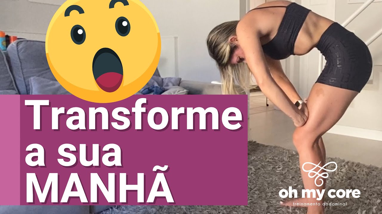 Rotina da manhã:  5 Minutos de Vlog e Treino de uma Aula Completa de Vácuo Abdominal
