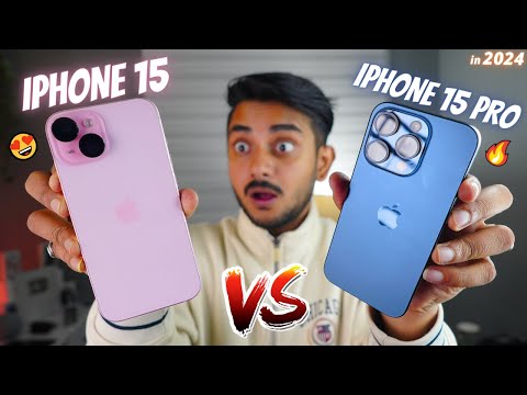 iPhone 15 vs iPhone 15 Pro - 🔥Which One To Buy? | Camera, Battery, Performance & Gaming (HINDI) 2024