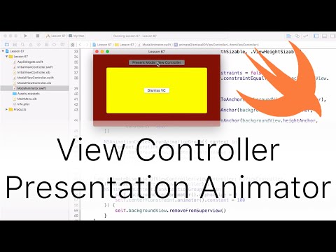Cocoa Programming L67 - Presenting View Controllers