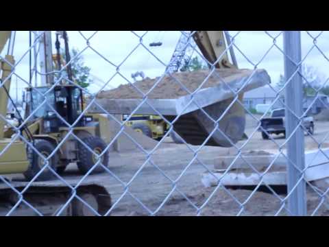 On Site of the Hampton Inn Construction