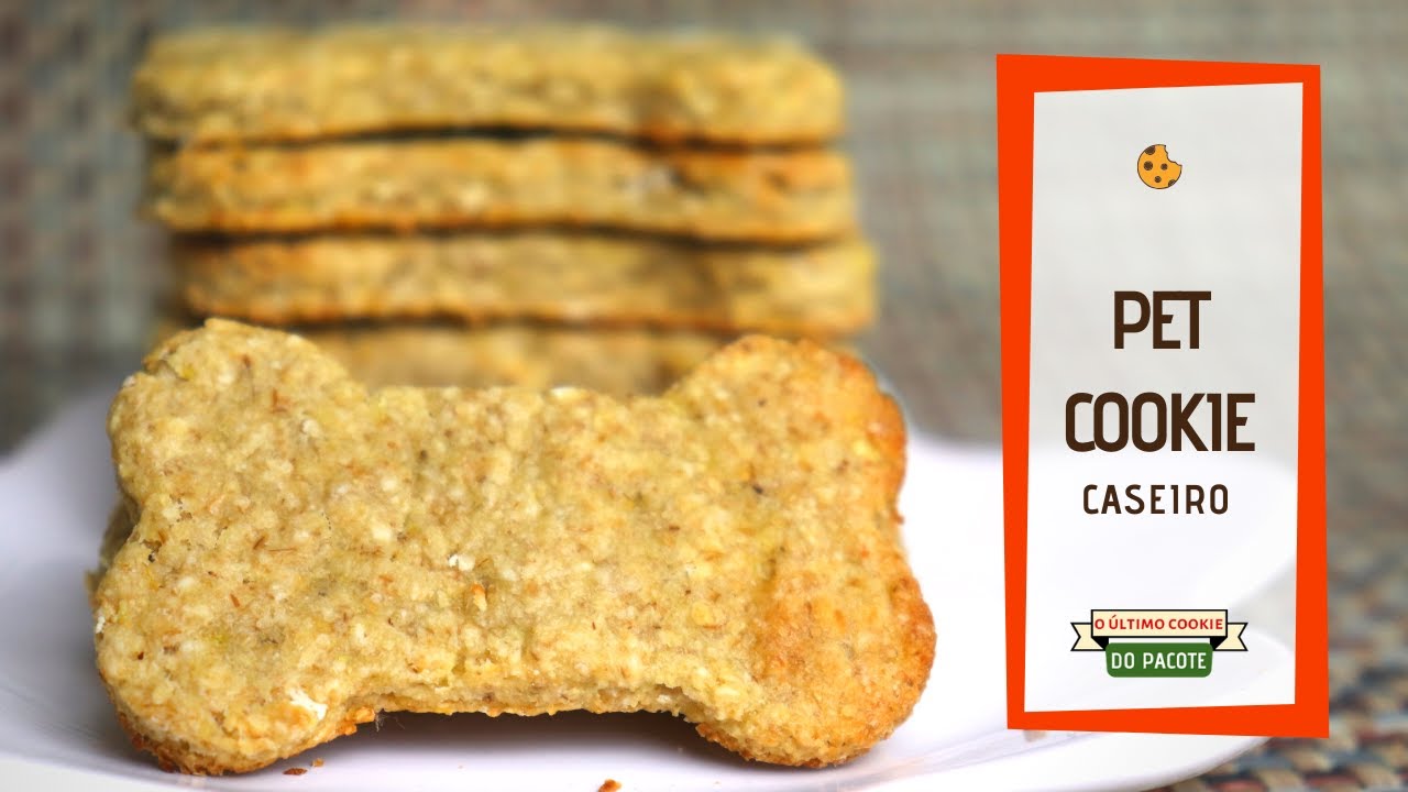 🐶 BISCOITO pra CACHORRO {fácil de fazer} que você pode comer também! | Pet Cookie