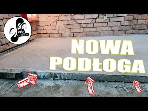 Robię nową podłogę. Wylewka w warsztacie